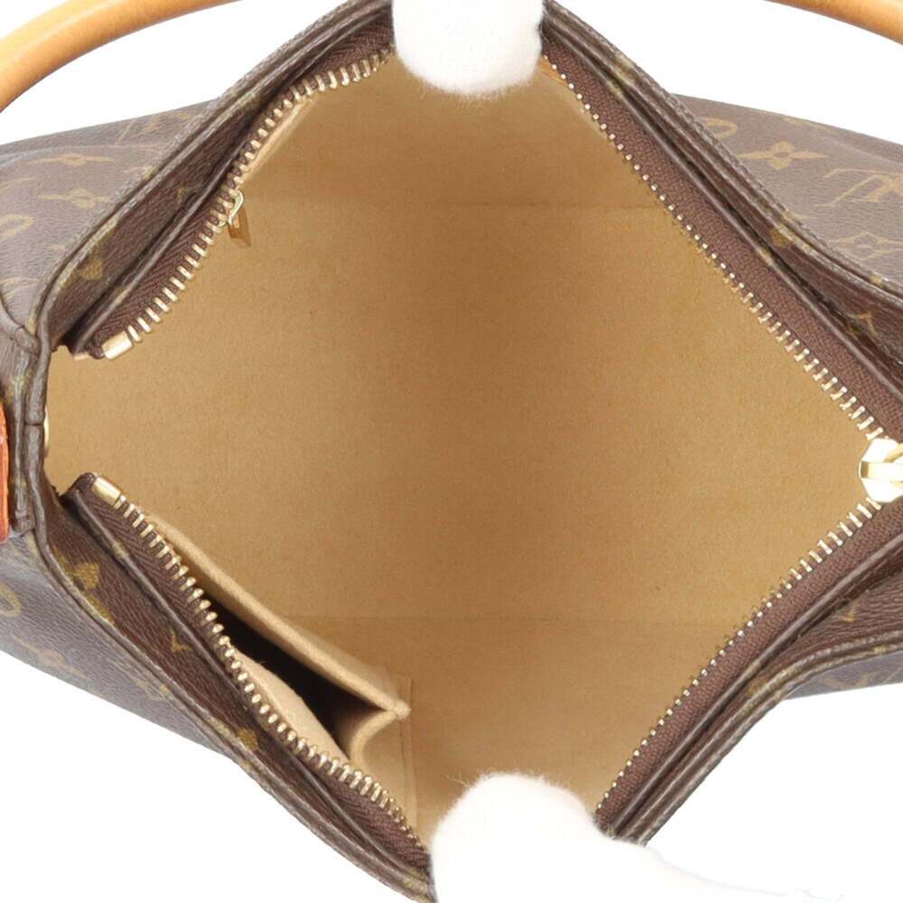 LOUIS VUITTON Authentic Brown Monogram Canvas Looping MM Shoulder Bag - Picture 7 of 12